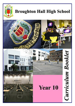 Year 10 Year 10 Curriculum BookletCurriculum BookletCurriculum