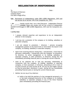 declaration of independence