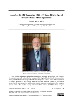 Alan Saville - University of Edinburgh Journal Hosting Service
