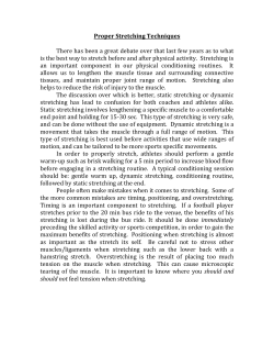 Proper Stretching Techniques