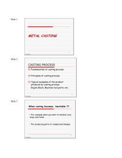 casting - BITS Pilani