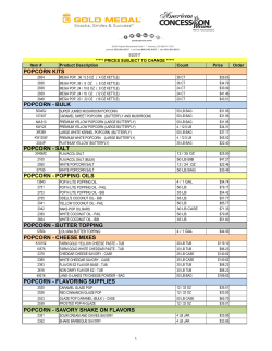 Supplies Price List - American Concession Supply