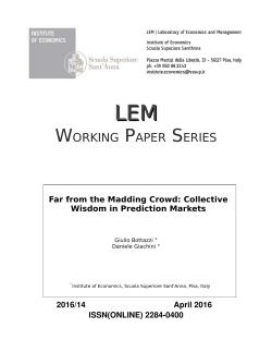 Far from the Madding Crowd: Collective Wisdom in Prediction Markets