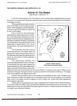 Article IV: The States