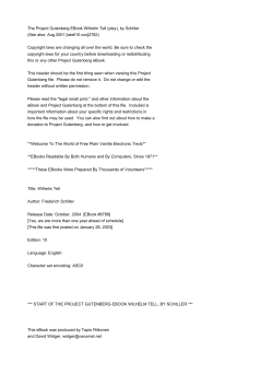 The Project Gutenberg EBook Wilhelm Tell