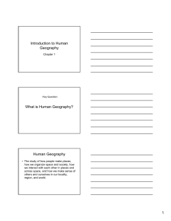 Human Geography