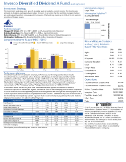 Invesco Diversified Dividend A Fund as of 03/31/2017