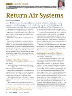 Return Air Systems - Taylor Engineering