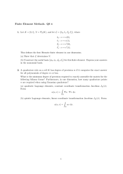 Problem sheet 4