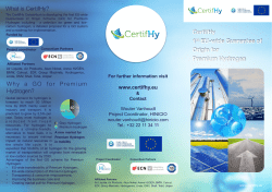 CertifHy 1st EU-wide Guarantee of Origin for Premium Hydrogen