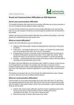 Social and communication difficulties PDF, 143 kbOpens new window