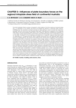 Influences of plate-boundary forces on the regional intraplate stress