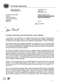 scottish executive - The Scottish Parliament Archive