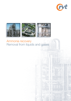 Ammonia recovery Removal from liquids and gases