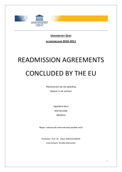 readmission agreements concluded by the eu