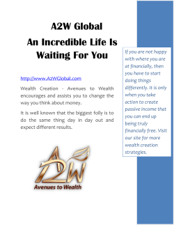A2W Global Wealth Creation ebook