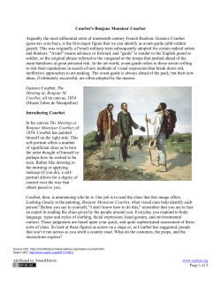 Courbet`s Bonjour Monsieur Courbet Arguably the most influential