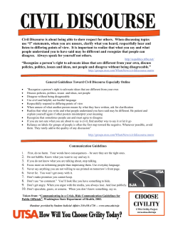Civil Discourse