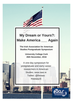 IAASPG16 Postgraduate Symposium Booklet