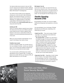 How FSAs and HSAs Affect Social Security Benefits Flexible