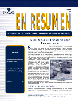 strong sustainable development in the galapagos islands