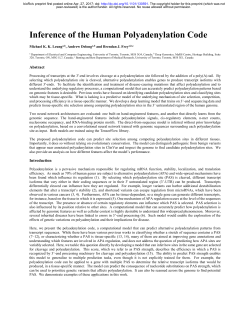 Inference Of The Human Polyadenylation Code