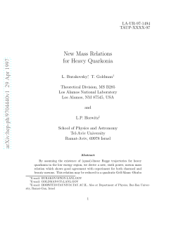 New Mass Relations for Heavy Quarkonia