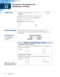 Lessons 21-30 - BFHS