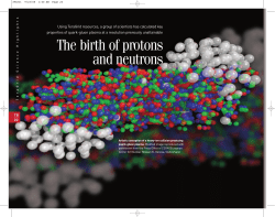 The birth of protons and neutrons
