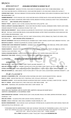 Brunch 2015 SAC - de Vere`s Irish Pub