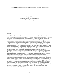 Accountability Without Deliberation? Separation