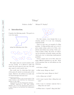 Tilings - at www.arxiv.org.