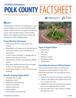 Mulch - UF/IFAS Extension Polk County