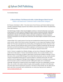 A Warm Winter Tail Honored with a Gelett Burgess Book Award
