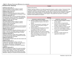 7th ELA Unit 2 - Fairfield Township School