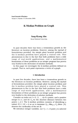 K-Median Problem on Graph