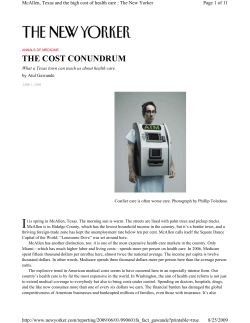 the cost conundrum - Institute for Healthcare Improvement