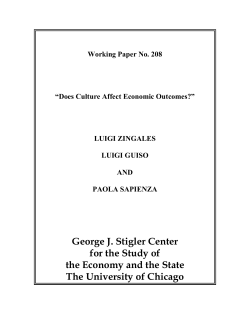 George J. Stigler Center for the Study of the Economy and the State
