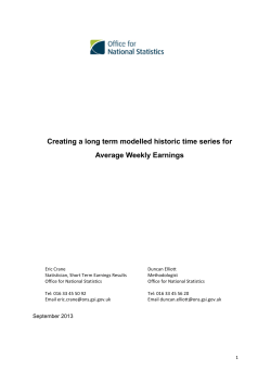 Creating a long term modelled historic time series for Average