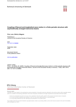 Coupling of flexural and longitudinal wave motion in a