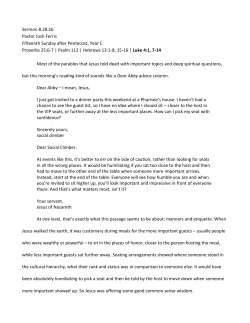 Sermon - Holy Trinity Narberth
