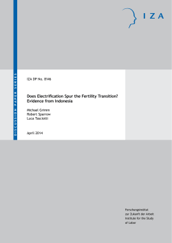 Does Electrification Spur the Fertility Transition? Evidence from