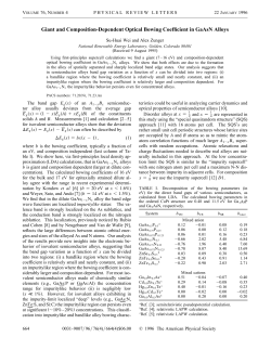 Giant and Composition-Dependent Optical Bowing Coefficient in