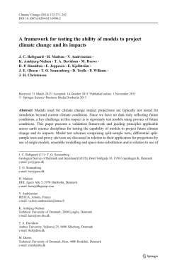A framework for testing the ability of models to project climate