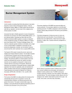 Burner Management System - Honeywell