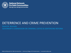 Deterrence and Crime Prevention
