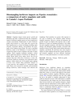 Disentangling herbivore impacts on Populus tremuloides: a