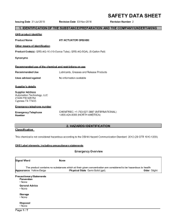 ATI Actuator Grease SDS