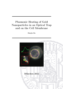Plasmonic heating of gold nanoparticles in an optical trap and on