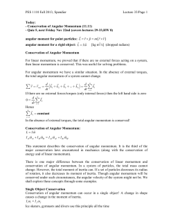 Page 1 PES 1110 Fall 2013, Spendier Lecture 33/Page 1 Today
